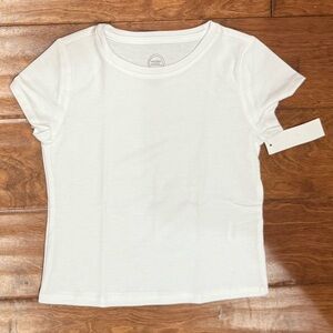 NWT Size XS (4-5) Wonder Nation White Short Sleeve T-Shirt